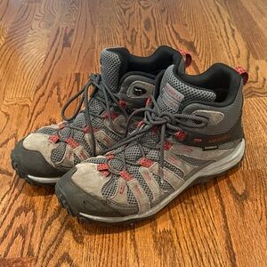 Merrell Men's Alverstone 2 Mid Waterproof Brown and Red Hiking Boots Size 9